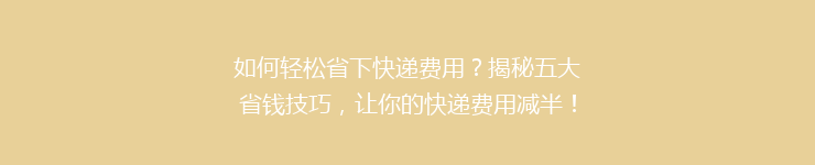 如何轻松省下快递费用？揭秘五大省钱技巧，让你的快递费用减半！