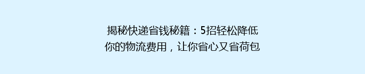 揭秘快递省钱秘籍：5招轻松降低你的物流费用，让你省心又省荷包！