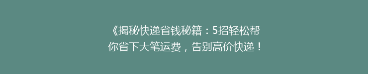 《揭秘快递省钱秘籍：5招轻松帮你省下大笔运费，告别高价快递！》