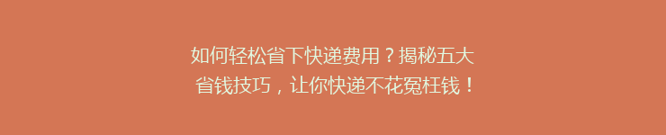如何轻松省下快递费用？揭秘五大省钱技巧，让你快递不花冤枉钱！