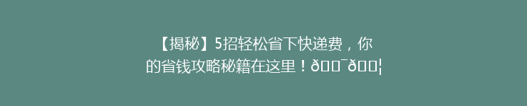 【揭秘】5招轻松省下快递费，你的省钱攻略秘籍在这里！🎯📦