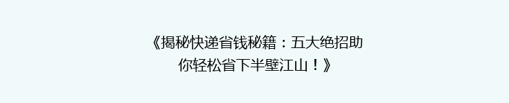 《揭秘快递省钱秘籍：五大绝招助你轻松省下半壁江山！》